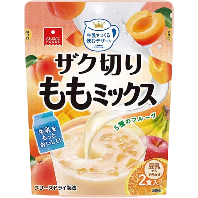 Azusac Foods - Préparation dessert avec morceaux de pêches 2x8g