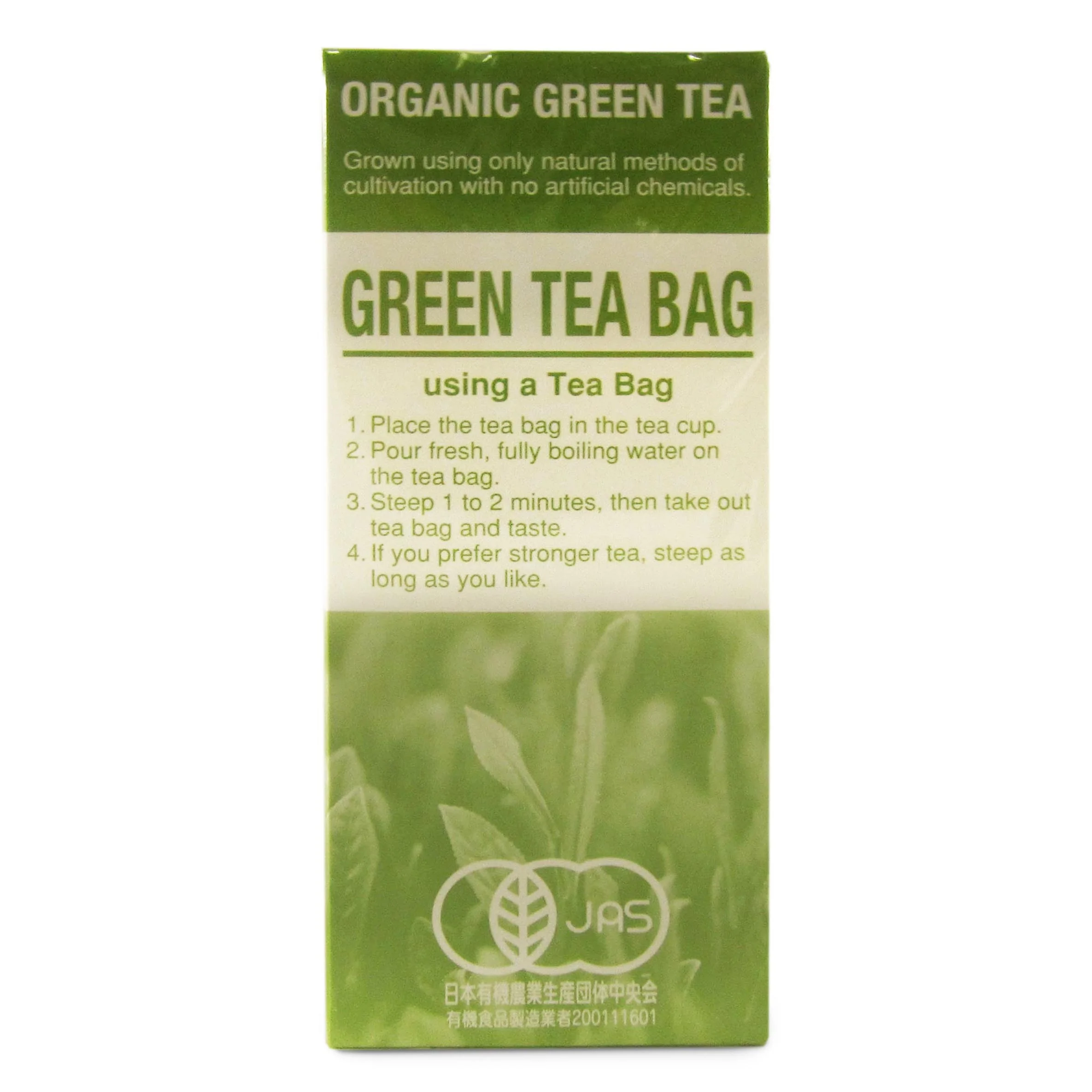 Hamasa Shoten - Thé vert bio sencha en sachet 20X2.20G