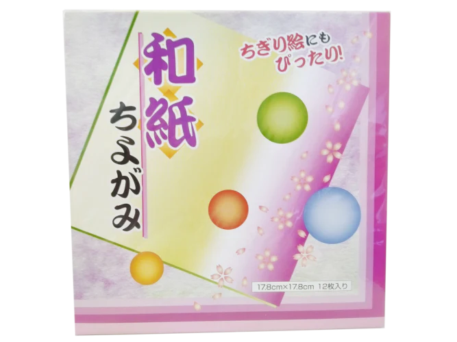 Happy Station - Papier japonais chiyogami 12p 17,5cm