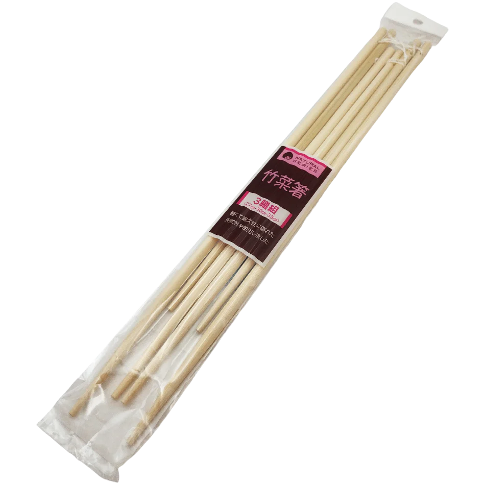 Lot Baguettes en bambou avec cordon (27, 30, 33 cm)