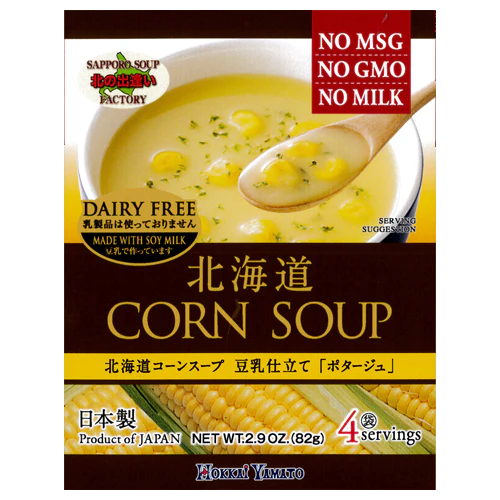 Hokkai Yamato - Soupe Maïs Au Lait De Soja D'Hokkaido 4x20,5g