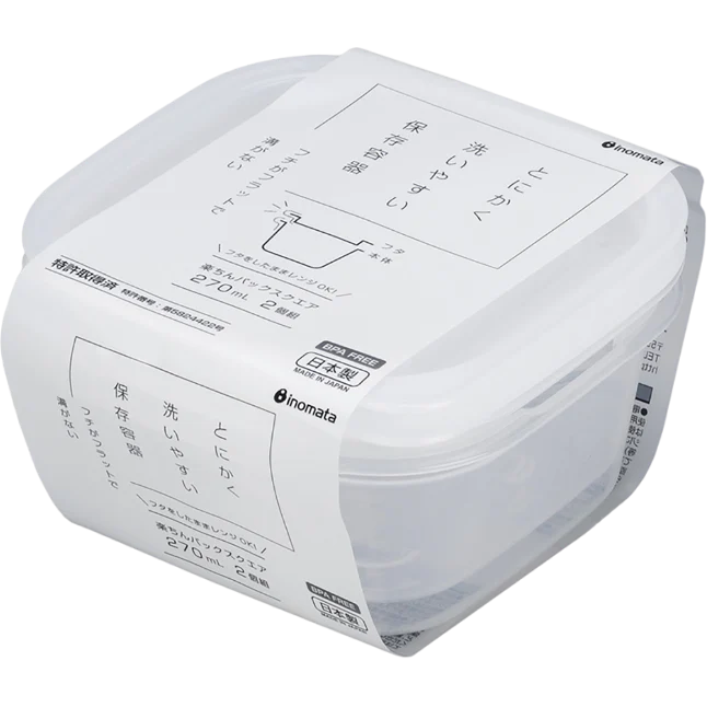 Tupperware carré transparent 270ml 2P