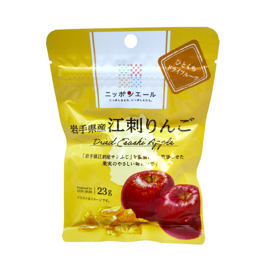 Ja Zenno - Fruits secs de Pommes d'Esashi de la préfecture d'Iwate 23g