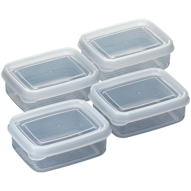 Boite en plastique transparent 4P 100 ml - Image 2
