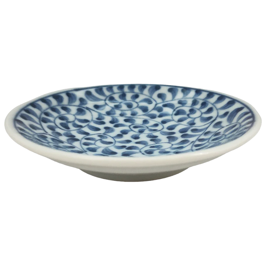 Mini plat en porcelaine Gunjou Karakusa 9.8 x 2 cm