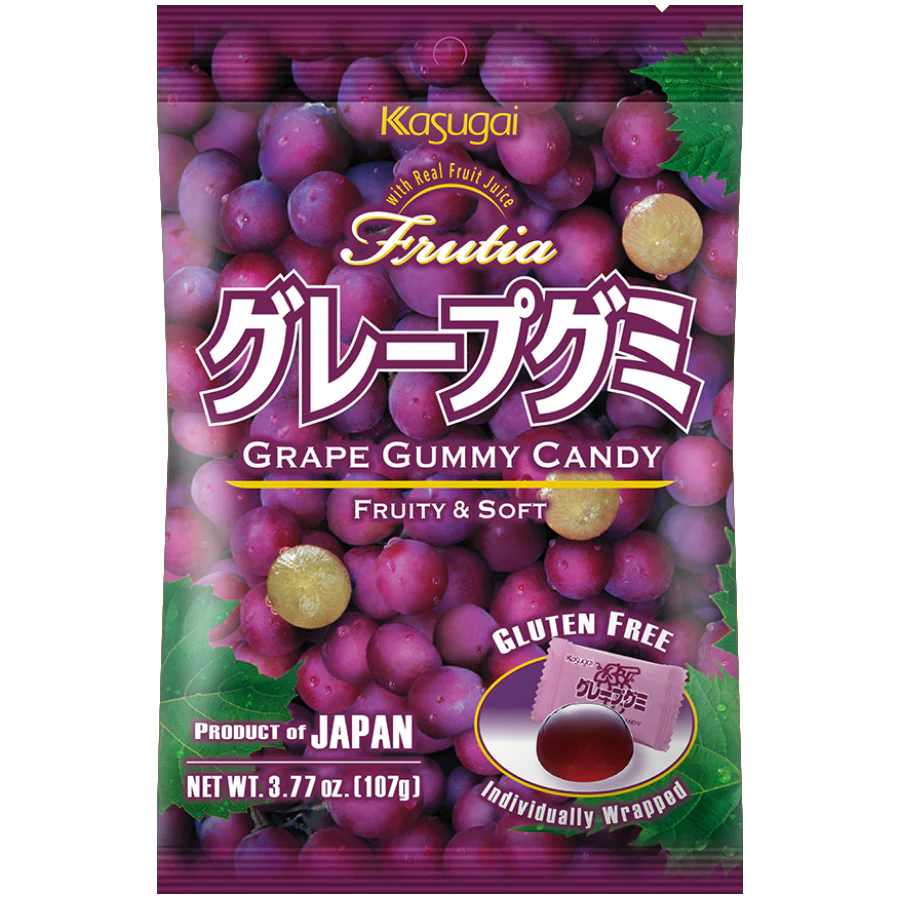 Kasugai - Bonbon gélifié au parfum de raisin 107g