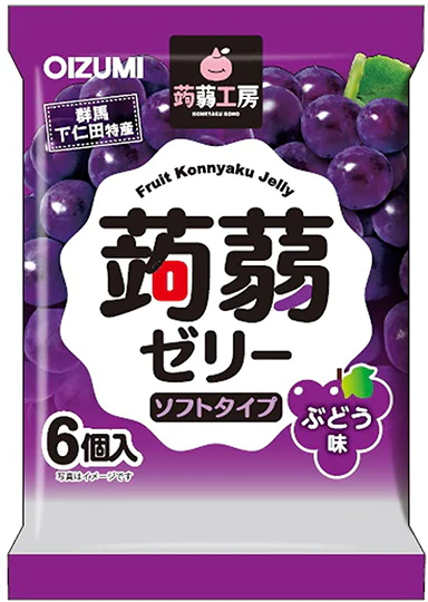 Konnyaku - Gelée au konjac raisins 102g