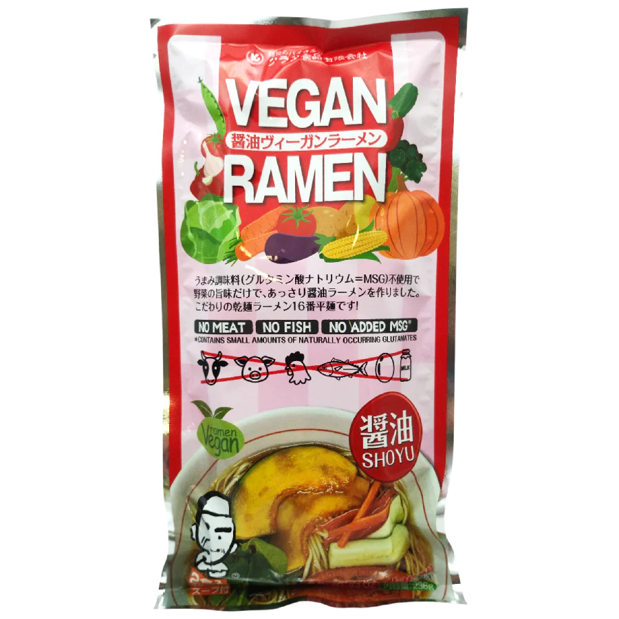 Kurata Shokuhin - Nouilles ramen végétal sauce soja 236g