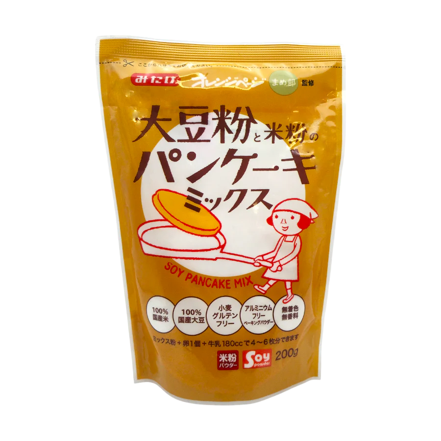 Mitake - Mélange pour pancakes à base de farine de soja et de riz 200g