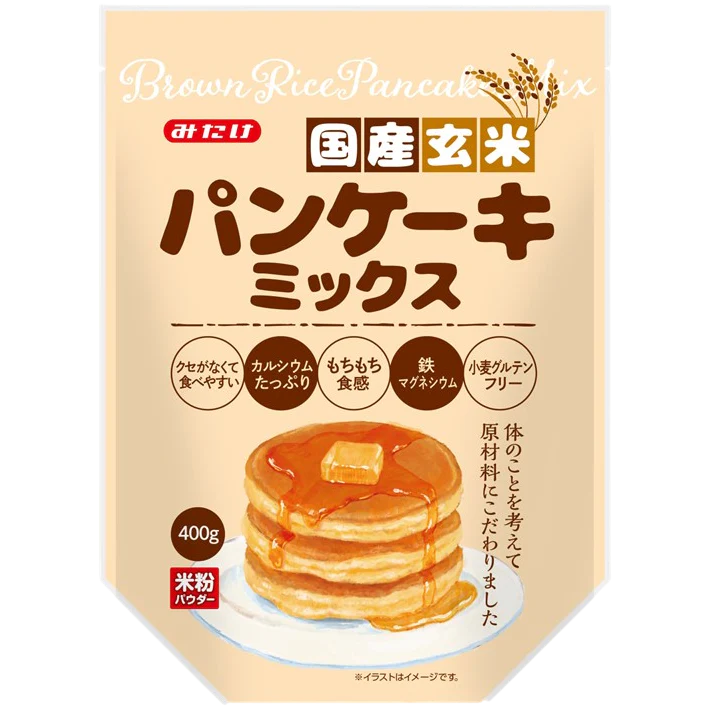 Mitake - Pancakes au riz brun Kokusan 400g