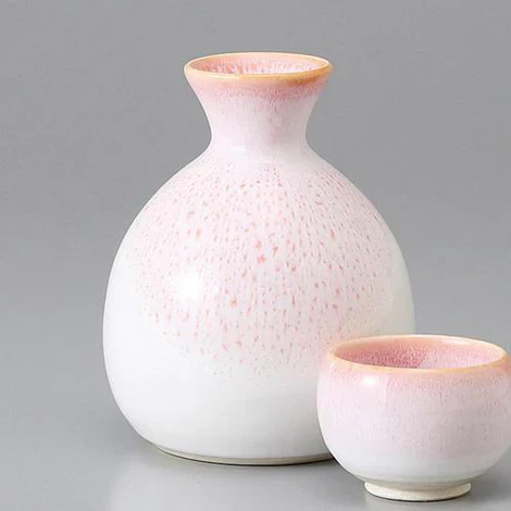 Carafe ronde à saké Cerisiers flottants 300ml - Image 3