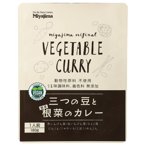 Miyajima Shoyu - Sauce Curry de trois haricots et de légumes racines 180g
