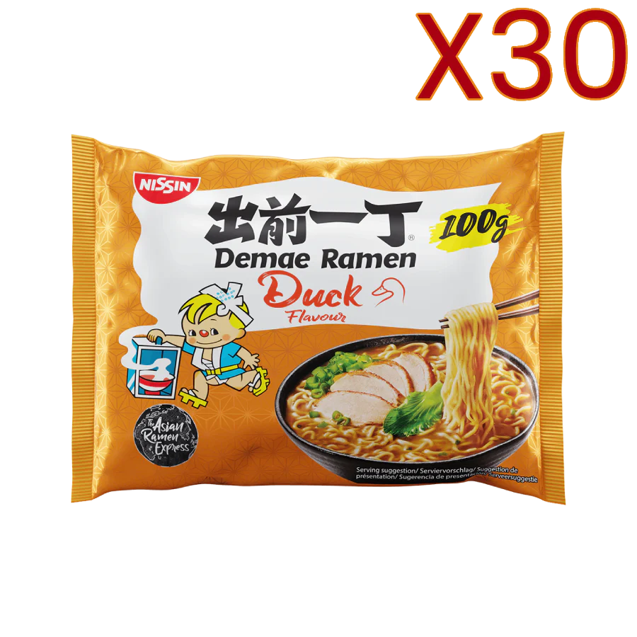 Nissin - Nouilles Ramen Demae Canard 100G/500ml X30 BUNDLE