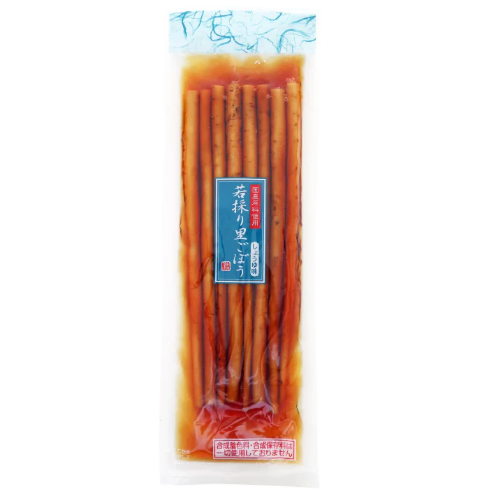 Obaneya - Jeunes Racines de Bardane Marinées à la Sauce Soja 160g