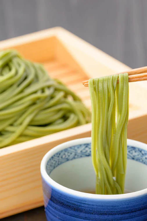 Ogawa seimen - Soba à la saveur de thé vert 3x160g - Image 3