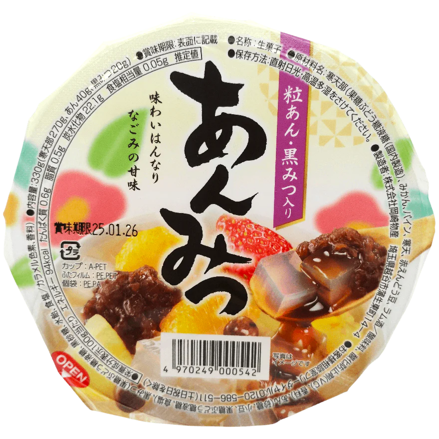 Okazaki Bussan - An-mitsu gelée et haricot rouge sucré 330 g