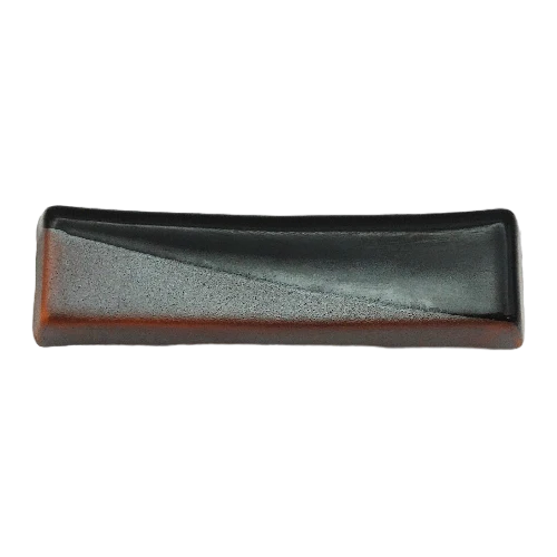 Repose-baguette en porcelaine avec finition tenmoku 6×1.5×1cm - Image 2
