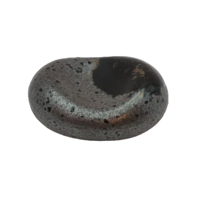 Repose-baguettes en porcelaine rond noir 4.5x3.5x1.7cm