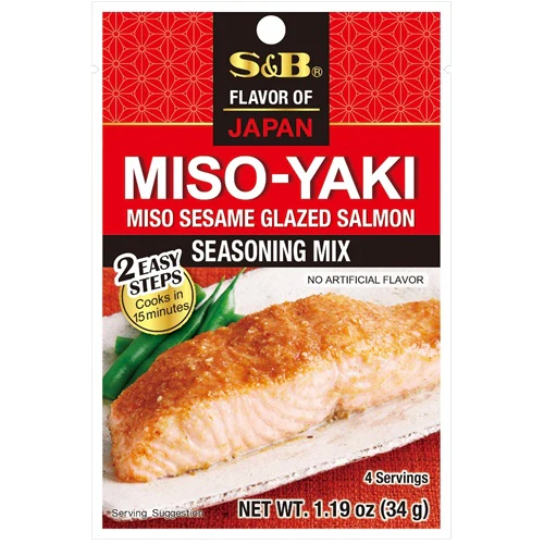 S&B - Mélange d'Assaisonnement pour Saumon Miso-yaki 34g