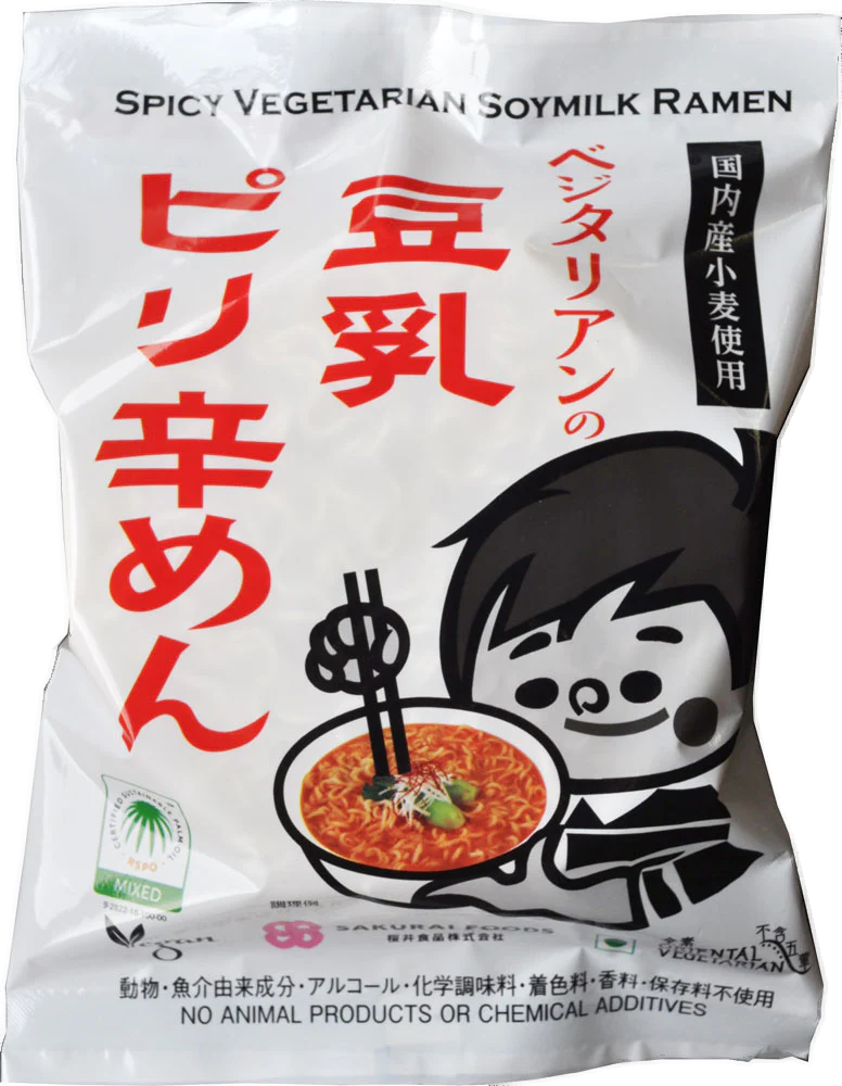 Sakurai Shokuhin - Ramen épicées lait de soja végétarien 138g