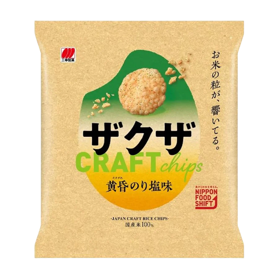 Sanko - Zakuza Chips Tasogare Saveur de sel et nori 66g