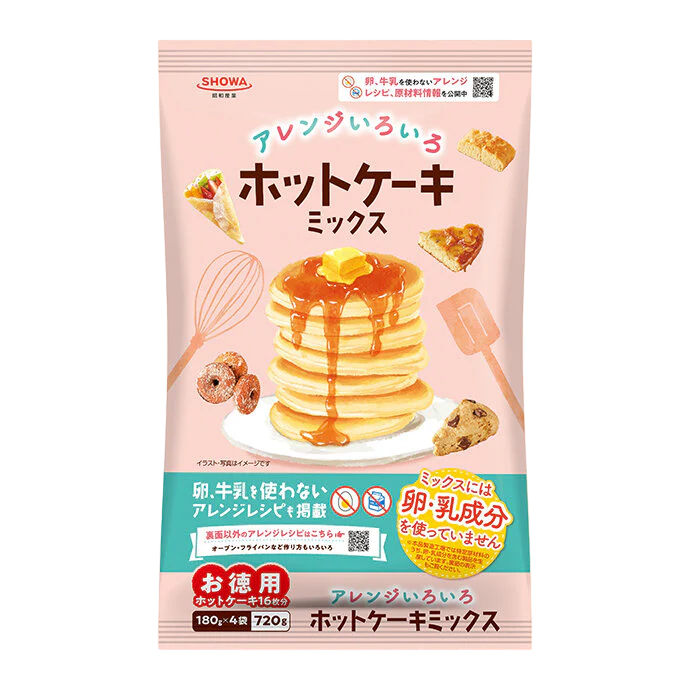 Showa - Assortiment de mélange pour pancakes 4X180g