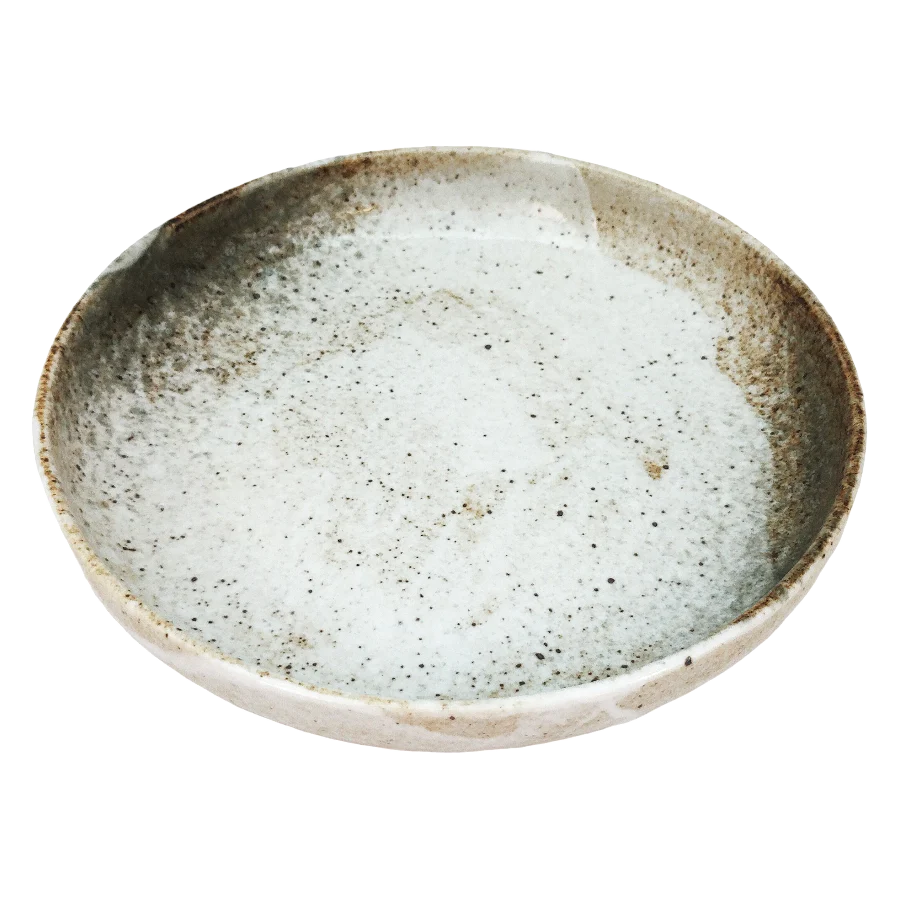 Assiette à pâtes en porcelaine Yuki Shino 21.9 x 4.8 cm - Image 2