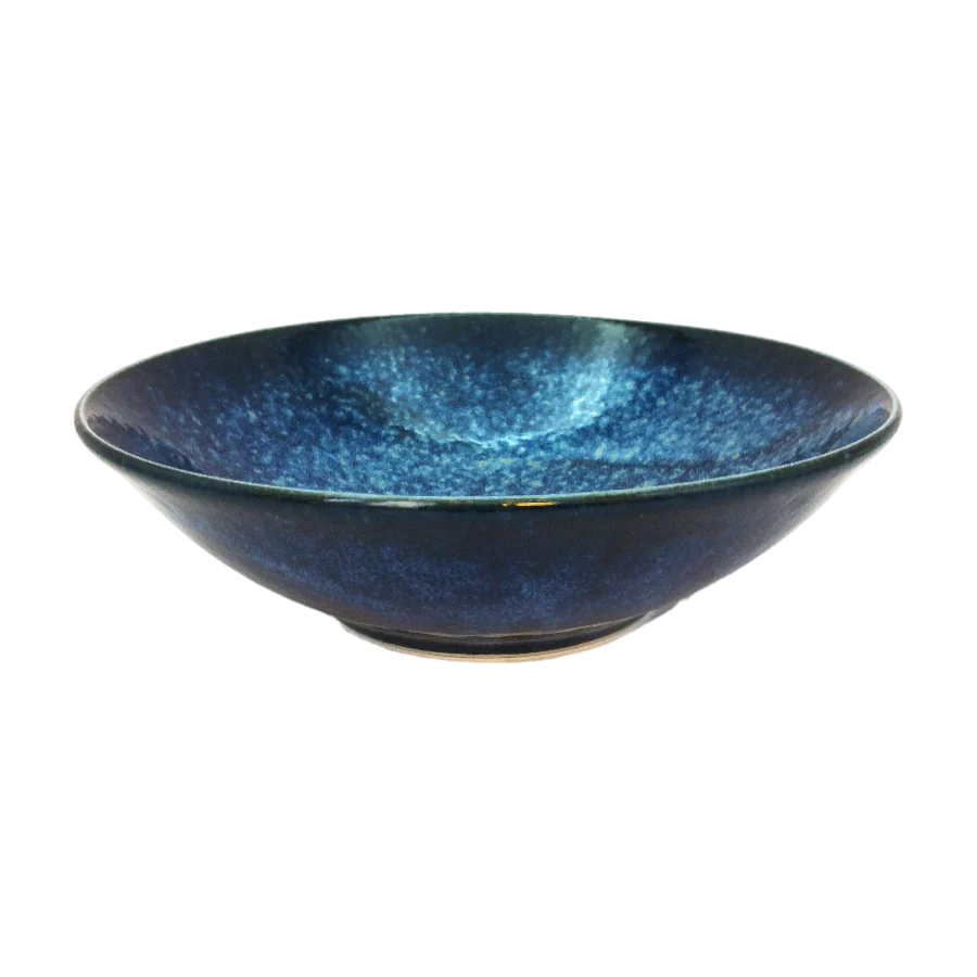 Bol en porcelaine à motifs dégradés de bleu 16.8x5 cm - Image 2
