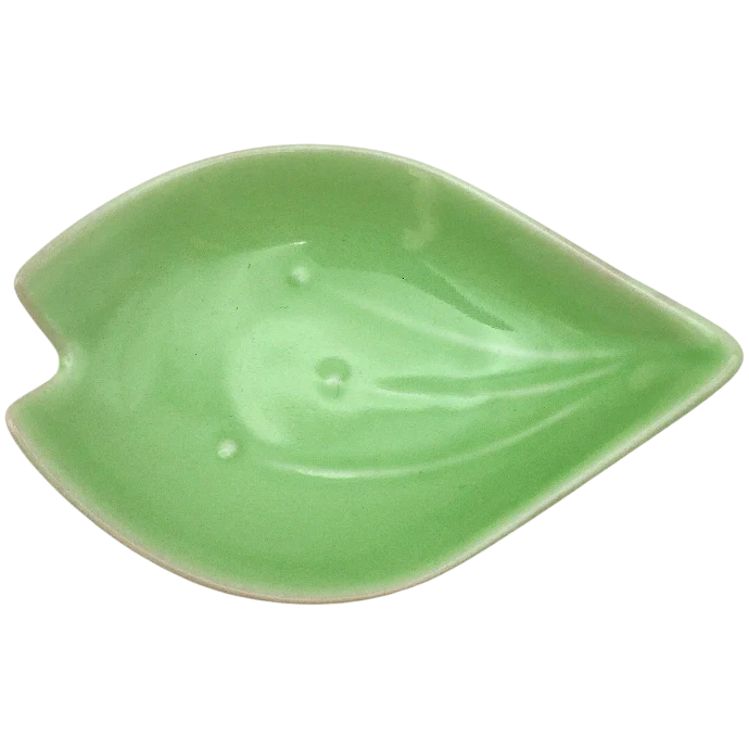 Petit plat Fleur de cerisier vert Hiwa 8.6×5.7x1.6 cm - Image 2